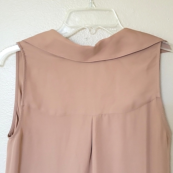 L'AGENCE Freja Mocha 100% Silk Draped Blouse - Size XS - Picture 7 of 9